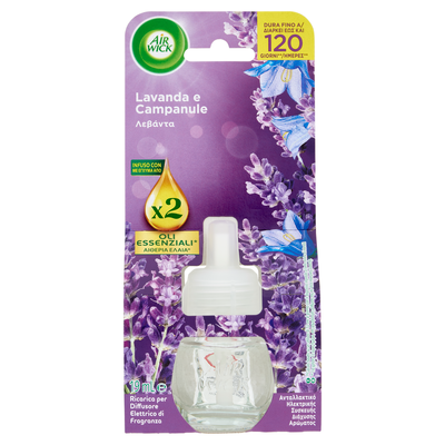 Air Wick Ricarica Diffusore Oli Essenziali Lavanda e Campanule 19 ml
