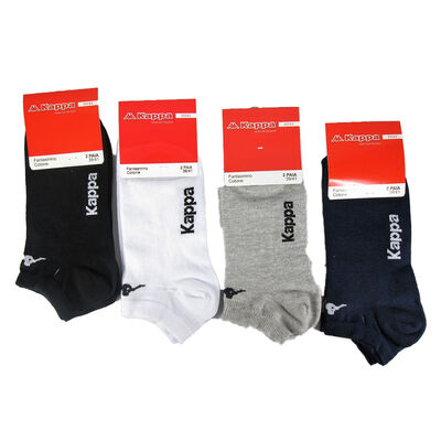 Kappa Calze Corte in Cotone Jersey Bianco 2 Paia Taglia 45/47	