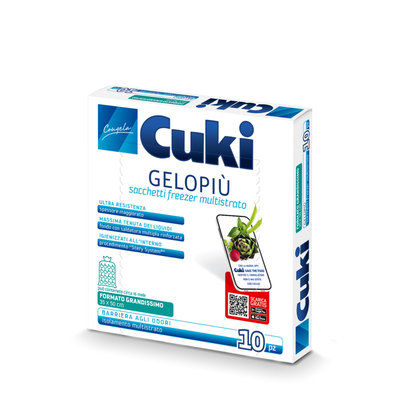 Cuki Gelopi&ugrave; Sacchetti Freezer Formato Grandissimo 35x50 cm 10 pezzi