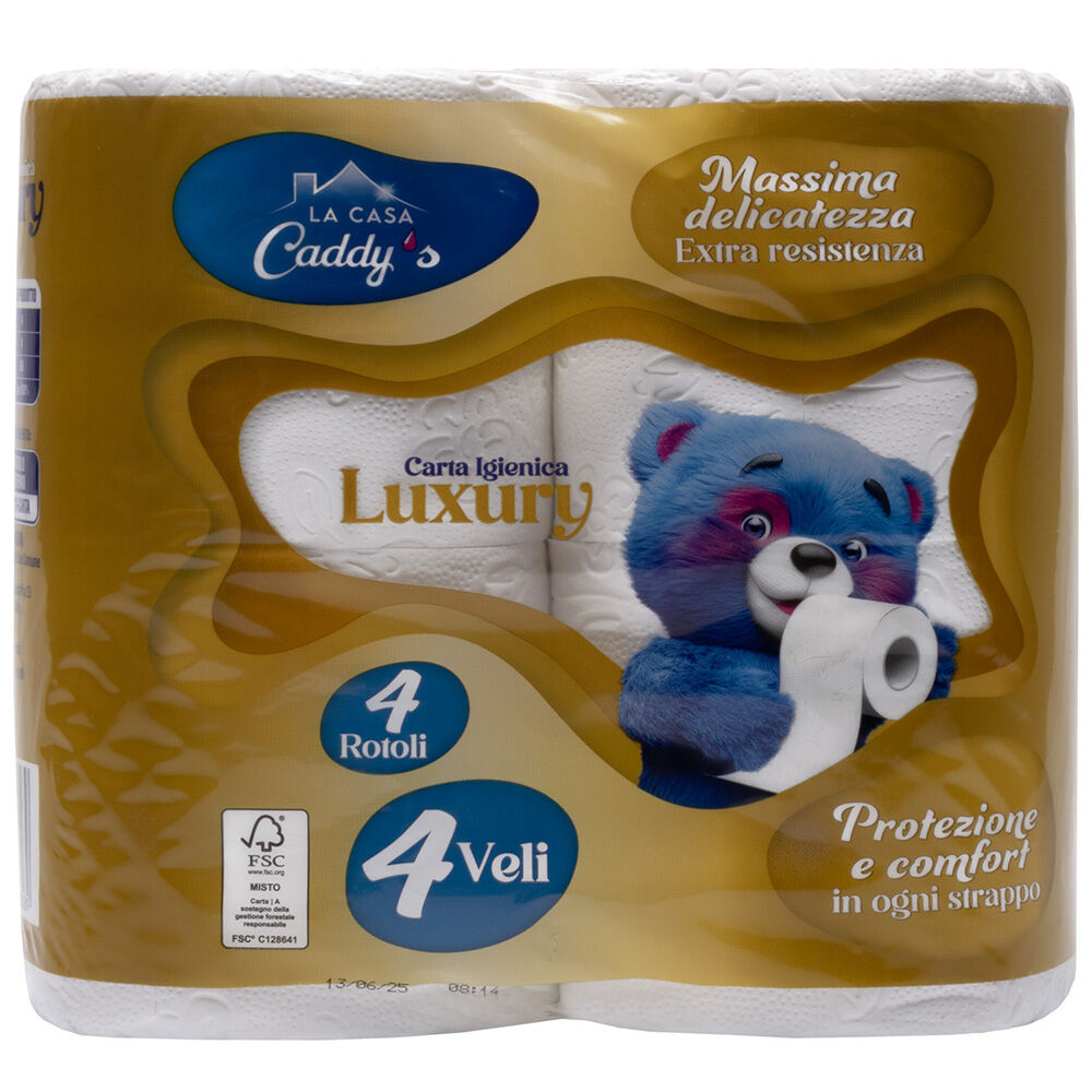 Caddy's Carta Igienica 4 Veli 4 Rotoli, , large
