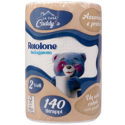 Caddy's Carta Cucina 2 Veli 140 Strappi