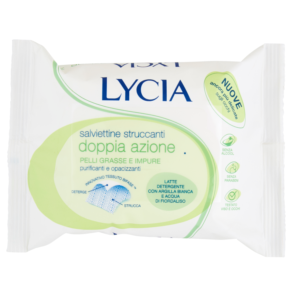 Lycia Salviettine Struccanti Purificanti 20 Pezzi, , large