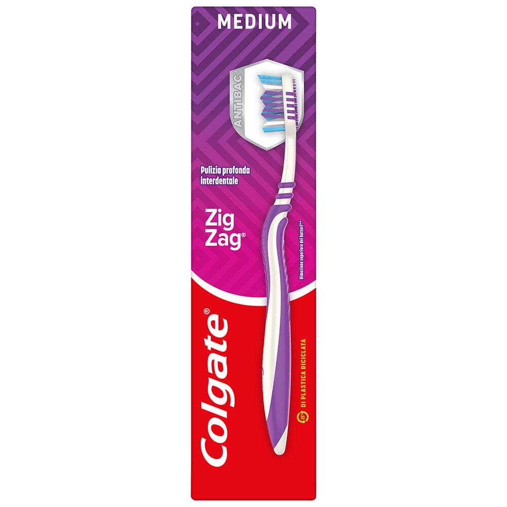 Colgate Spazzolino Zig Zag Pulizia Profonda Medio, , large