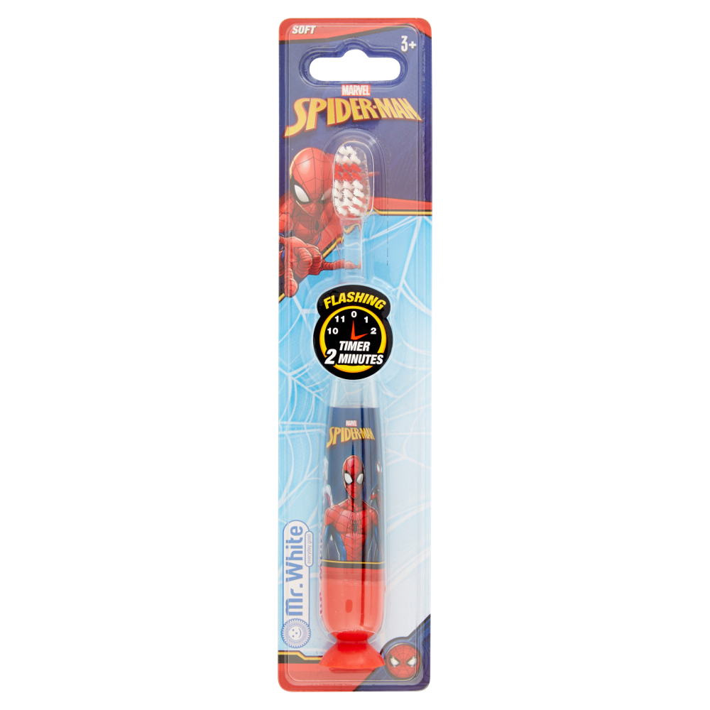 MrWhite Spider-Man Spazzolino da Denti Luminoso Soft, , large