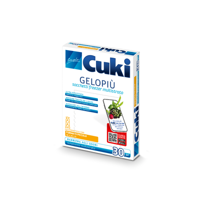 Cuki Gelopi&ugrave; Sacchetti Freezer Formato Piccolo 18x28 cm 30 pezzi