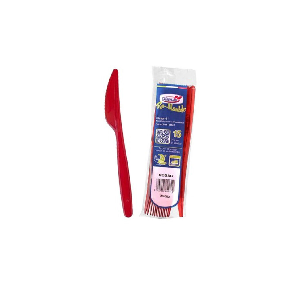 Dopla Coltelli Compact Rosso 15 pezzi	, , large