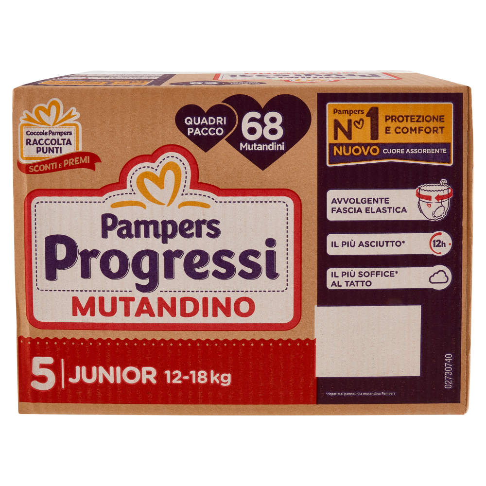 Pampers Progressi Mutandino Junior Quadripacco 68 Pannolini , , large