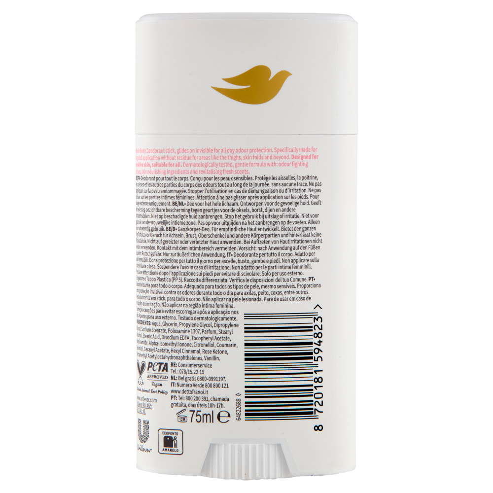 Dove Whole Body Deo Sensitive Raspberry & Rose Scent 75 ml, , large