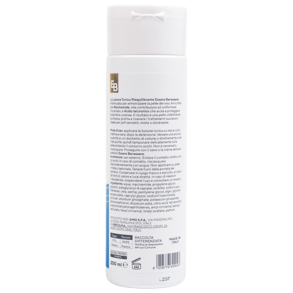 Essere Benessere Lozione Tonica Riequilibrante 200 ml, , large