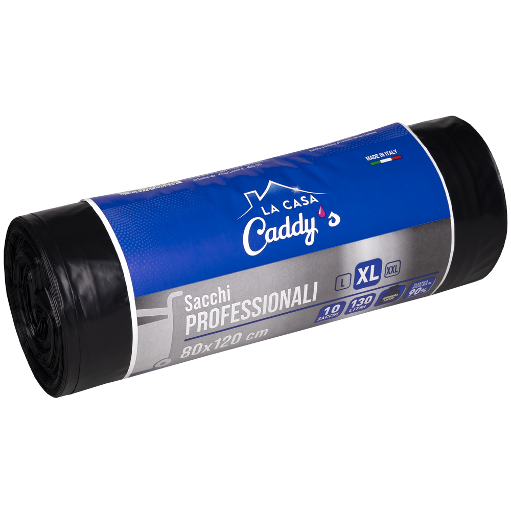 Caddy's Sacchi XL Nero 80x120 10 Pezzi, , large