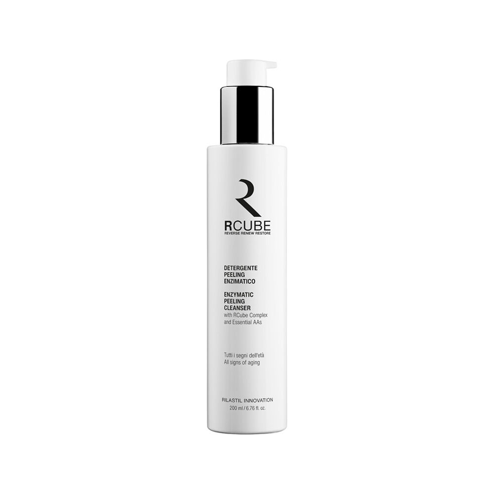 Rilastil Rcube Detergente Peeling Enzimatico Esfoliante Delicato 200 ml, , large