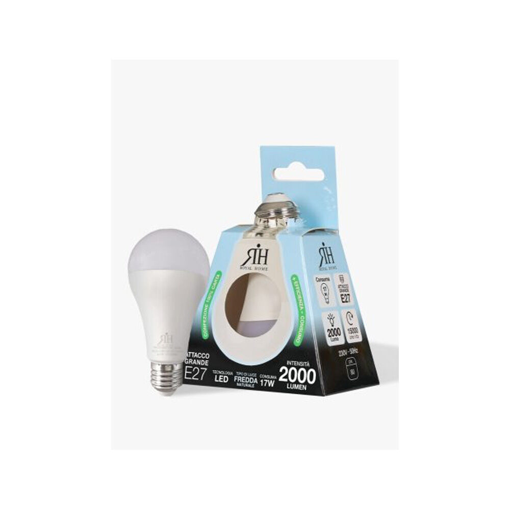 Royal Home Lampadina LED Goccia 17W Luce Fredda Classe E	, , large