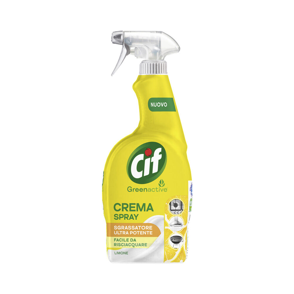 Cif Crema Spray Green Active Sgrassatore al Limone 650 ml	, , large