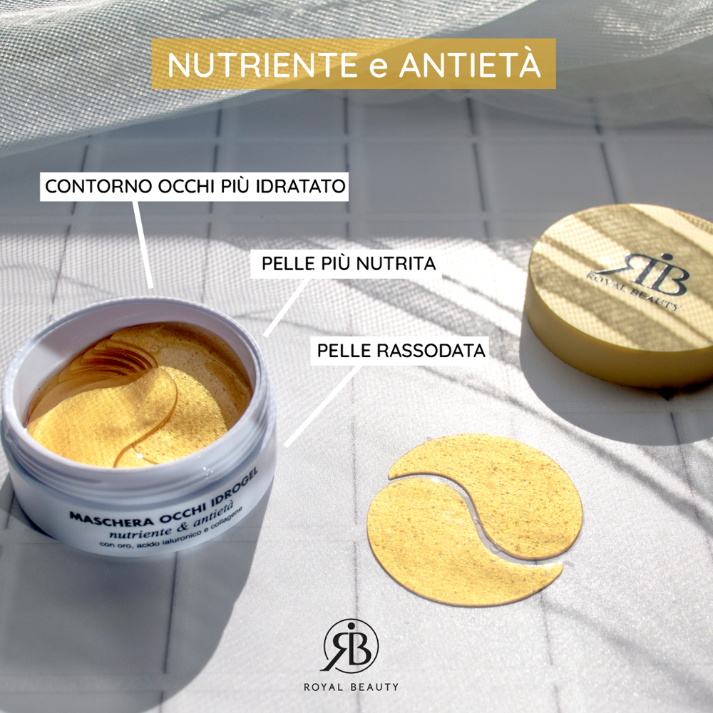 Royal Beauty Maschera Occhi in Idrogel Nutriente e Antiet&agrave; 30 Pezzi, , large