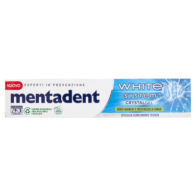 Mentadent Dentifricio Crystal Gel