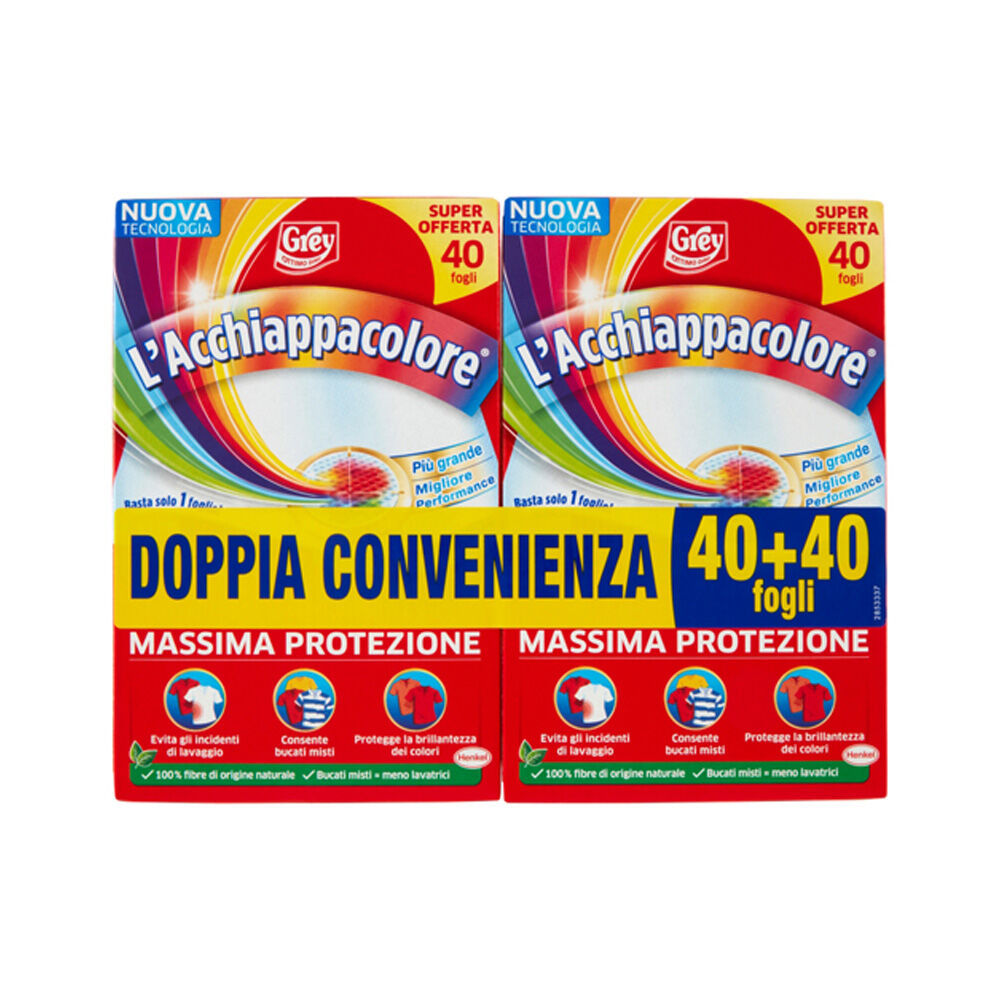 Grey L'Acchiappacolore 2 x 40 Fogli	, , large