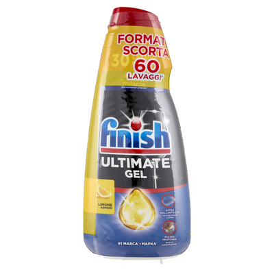 Finish Ultimate Gel Limone 2 x 30 lavaggi liquido lavastoviglie 2 x 540 ml