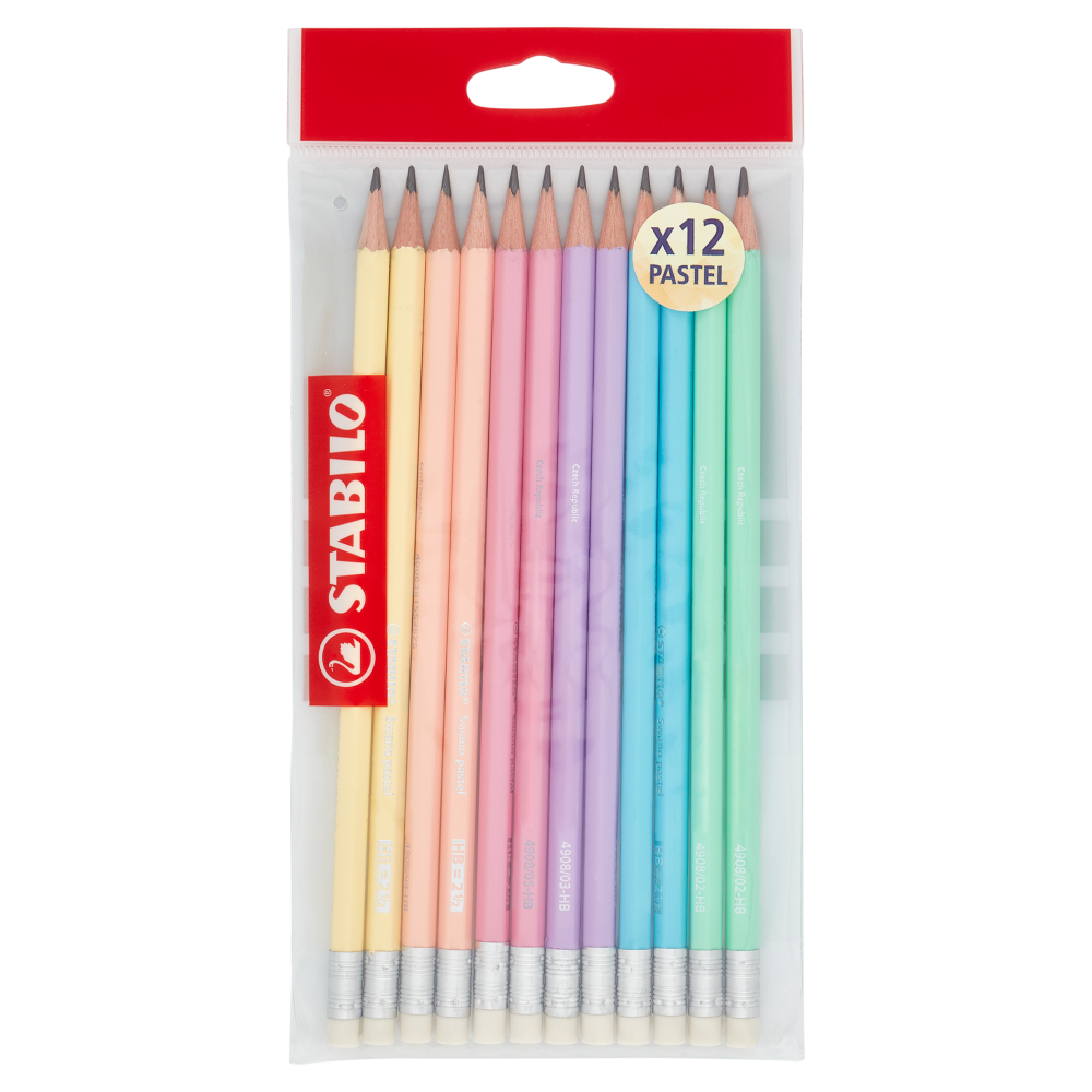 Stabilo Swano Pastel HB Con Gommino Ecopack 12pz , , large