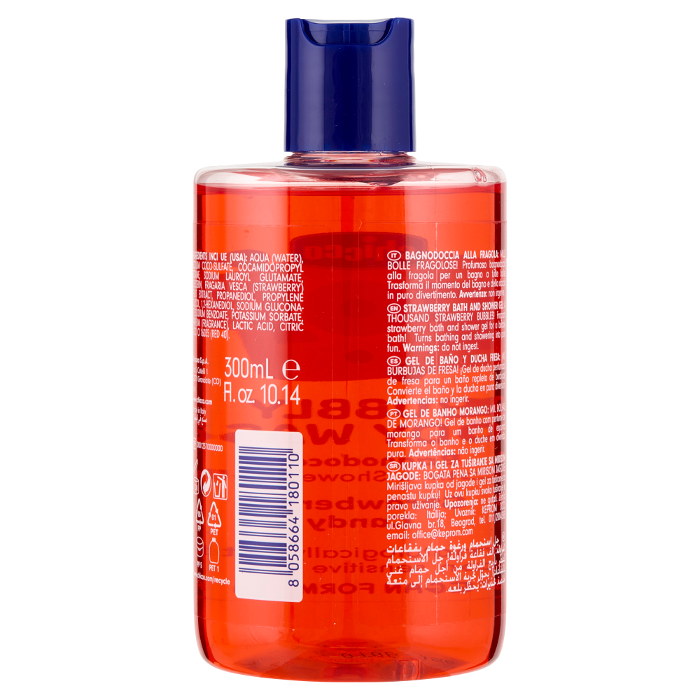 Chicco Pop Bubbly Body Wash Bagnodoccia Strawberry Candy 300 ml, , large