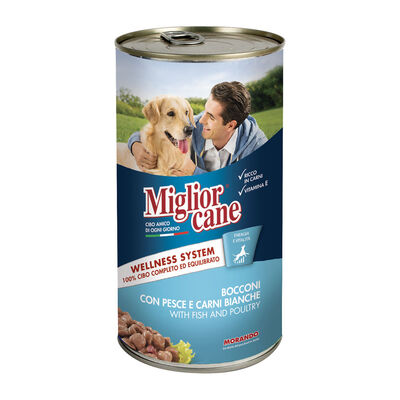 Migliorcane Bocconi con Pesce e Carni Bianche 1250 g