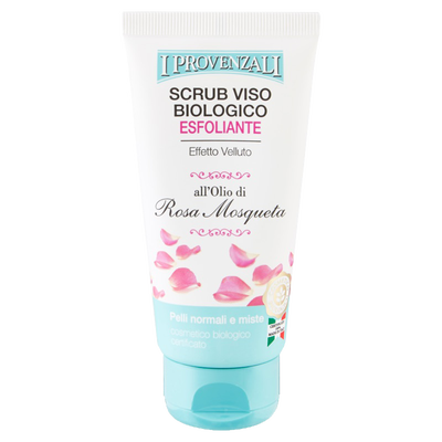 I Provenzali Scrub Viso Biologico Esfoliante all'Olio di Rosa Mosqueta 75 ml
