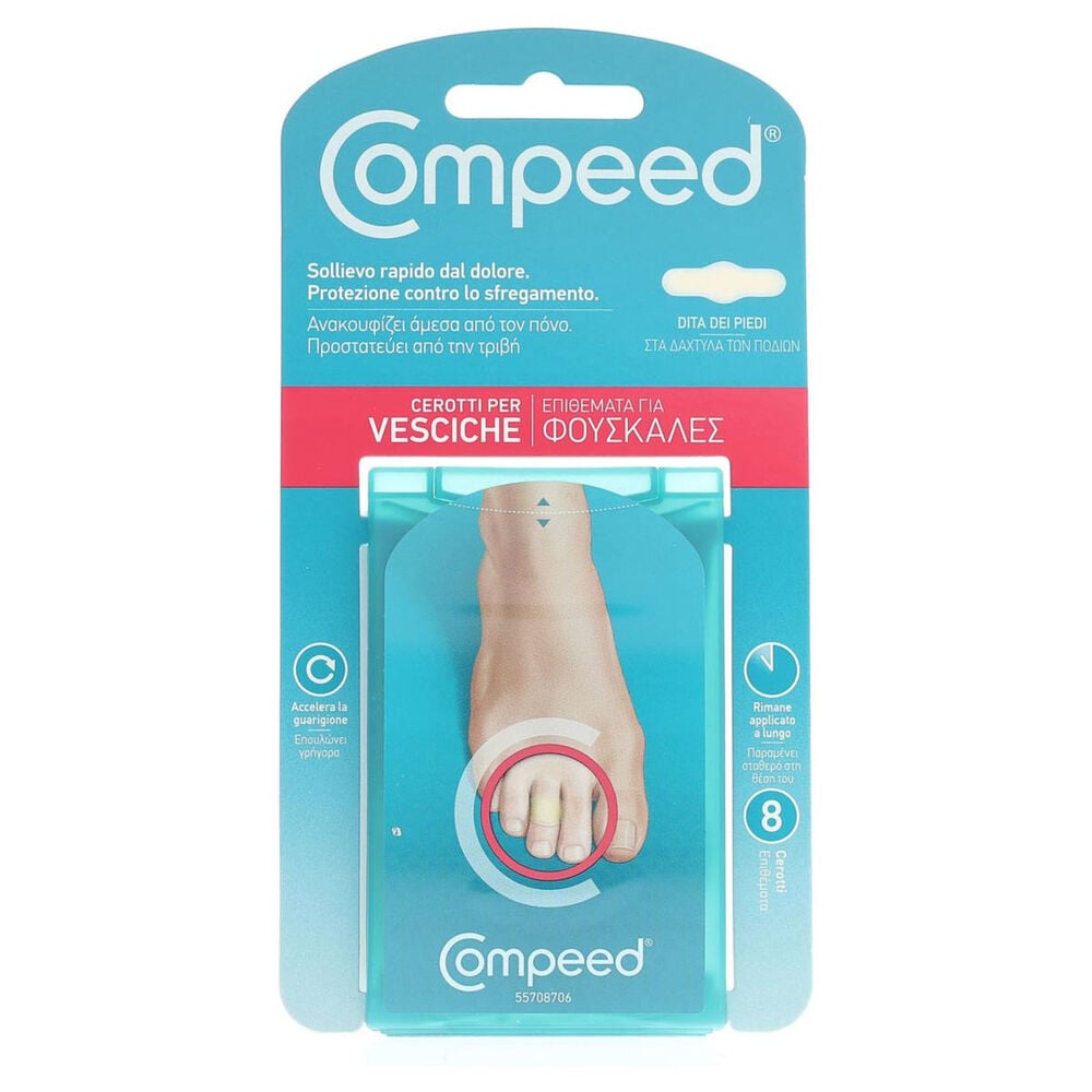 Compeed Cerotti Vesciche Piedi 8 Pezzi, , large