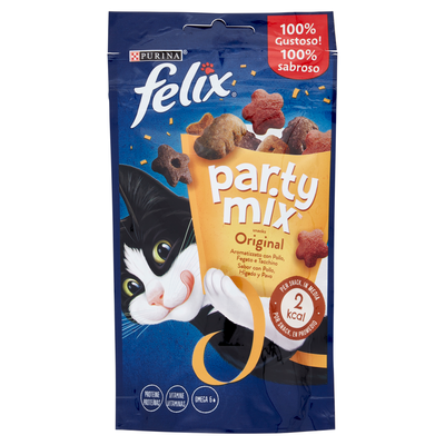 Felix Party Mix Snack Cat Ocean Mix con Salmone Merluzzo e Trota 60 gr