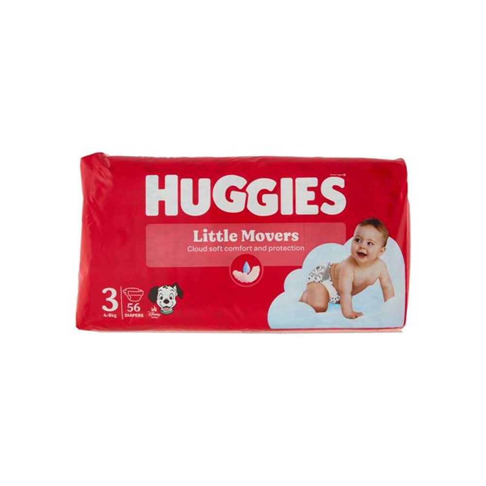 Huggies Pannolini Ultra Comfort Taglia 3 (4-9 kg), 56 pezzi	, , large