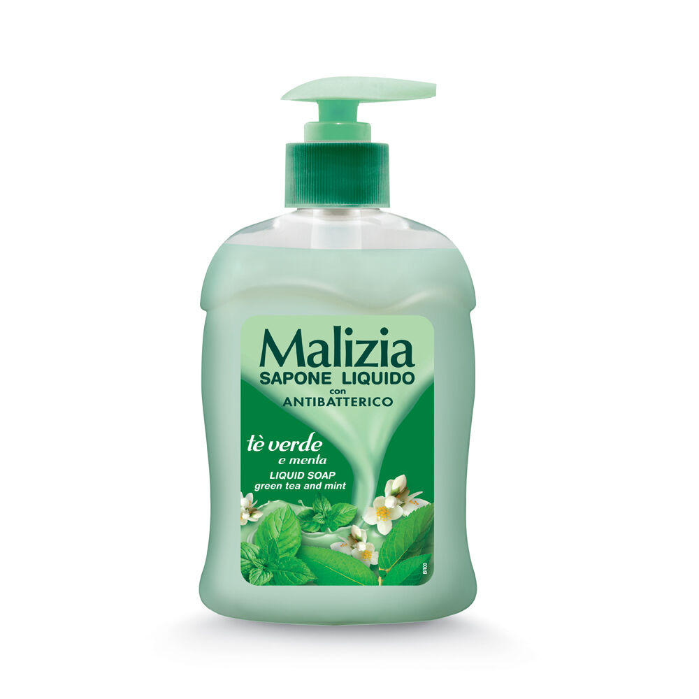 Malizia T&eacute; Verde e Menta Sapone Liquido 300 ml, , large