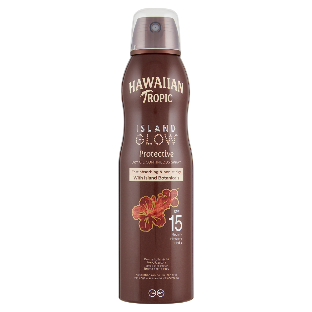 Hawaiian Tropic Protective Dry Oil Spray SPF15 &ndash; 177 ml, , large
