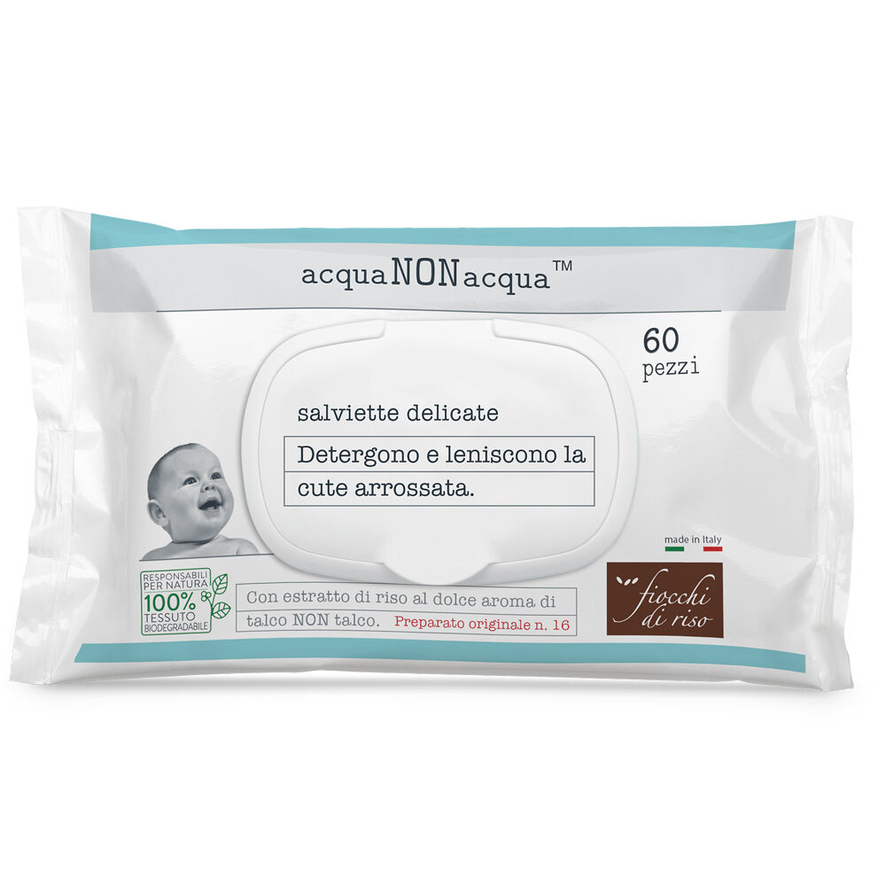 Fiocchi di Riso Acqua non Acqua 60 Salviette, , large