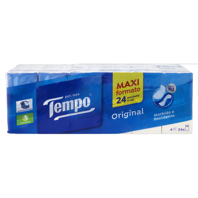 Tempo Original Fazzoletti 4 veli 24 pz