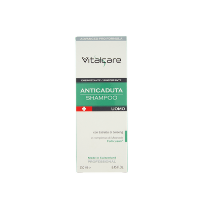 Vitalcare Professional Anticaduta Shampoo Uomo Energizzante Rinforzante 250 ml