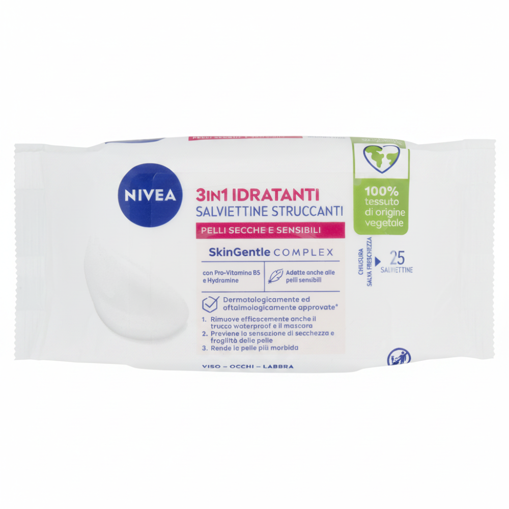 Nivea Salviettine Struccanti 25 Pezzi, , large