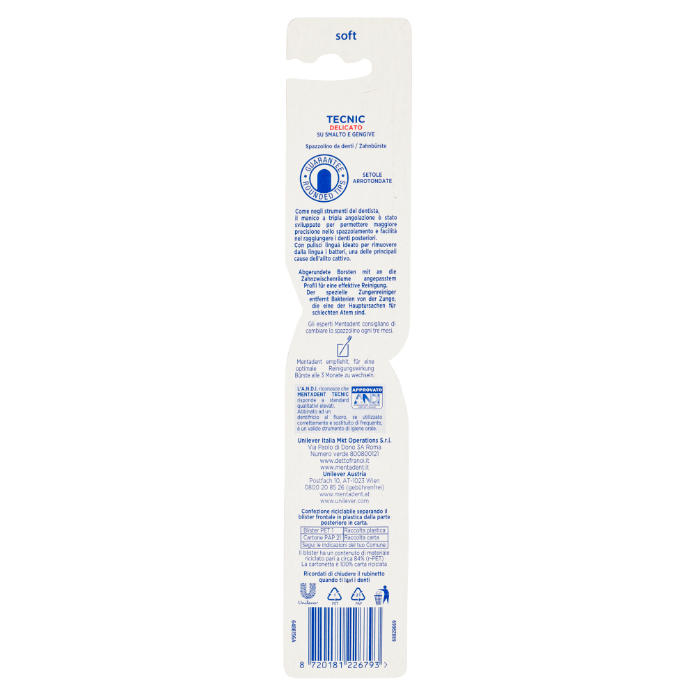 Mentadent Tecnic Delicato soft, , large